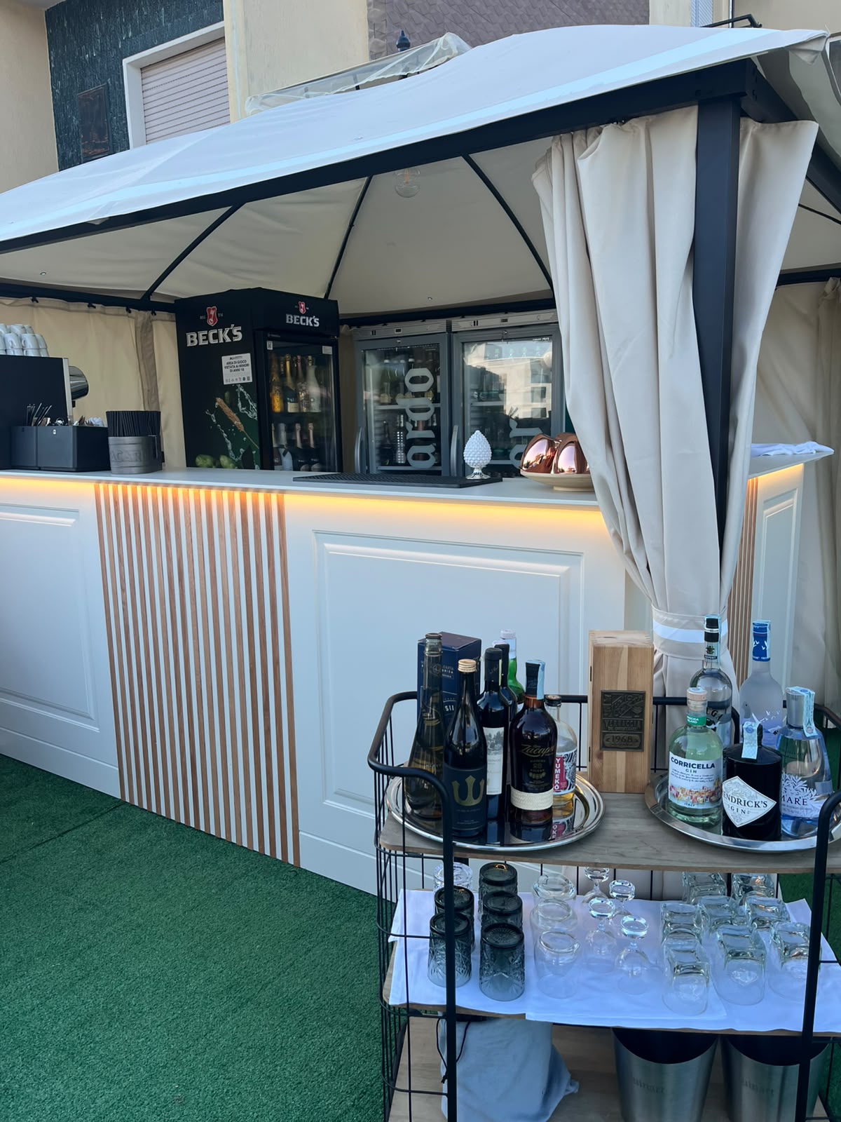 Dettagli della terrazza Vista